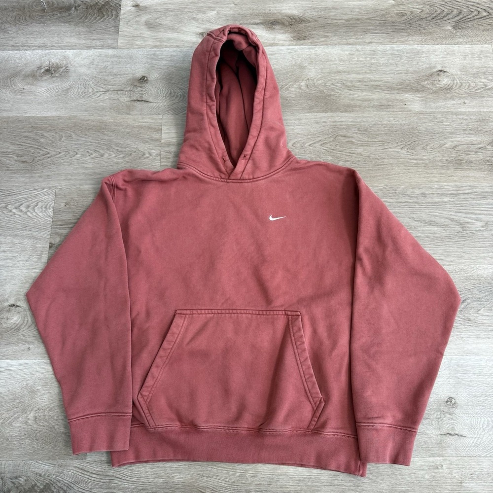 Nike Lab NRG Mens Sportswear Solo Swoosh Hoodie Red CV0552-691 M Medium